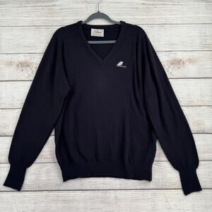 Vintage 80s Titleist V-Neck Super Soft Orion Sweater Mens XL Blue Fallbrook